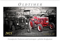 Oldtimer - nostalgische Traktoren und LastwagenAT-Version (Wandkalender 2023 DIN A2 quer)