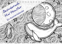 Bezaubernde Mini-Monster - Ein Ausmal-Kalender (Tischkalender 2023 DIN A5 quer)