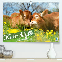 Kuh-Idylle: Muuuuuh (Premium, hochwertiger DIN A2 Wandkalender 2023, Kunstdruck in Hochglanz)