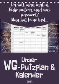 Gothic WG-Putzplan & Kalender 2023 (Tischkalender 2023 DIN A5 hoch)