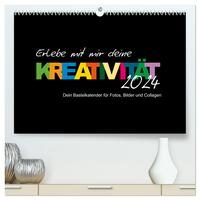 Erlebe mit mir deine Kreativität (hochwertiger Premium Wandkalender 2024 DIN A2 quer), Kunstdruck in Hochglanz
