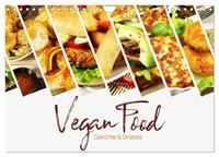 Vegan Food Kalender – Gerichte und Snacks (Wandkalender 2024 DIN A4 quer), CALVENDO Monatskalender
