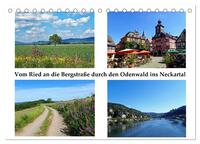 Vom Ried an die Bergstraße, durch den Odenwald ins Neckartal (Tischkalender 2024 DIN A5 quer), CALVENDO Monatskalender