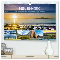 Neuseeland - Die schönsten Orte am anderen Ende der Welt (hochwertiger Premium Wandkalender 2024 DIN A2 quer), Kunstdruck in Hochglanz