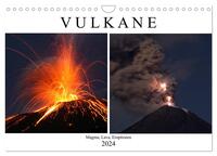 Vulkane - Magma, Lava, Eruptionen (Wandkalender 2024 DIN A4 quer), CALVENDO Monatskalender