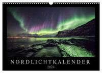 Nordlichtkalender (Wandkalender 2024 DIN A3 quer), CALVENDO Monatskalender