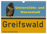 Univeritäts- und Hansestadt Greifswald (Wandkalender 2024 DIN A4 quer), CALVENDO Monatskalender
