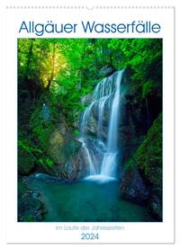 Allgäuer Wasserfälle (Wandkalender 2024 DIN A2 hoch), CALVENDO Monatskalender