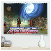 Science Fiction Visionen (hochwertiger Premium Wandkalender 2024 DIN A2 quer), Kunstdruck in Hochglanz
