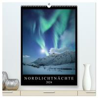 Nordlichtnächte (hochwertiger Premium Wandkalender 2024 DIN A2 hoch), Kunstdruck in Hochglanz