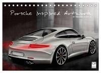 Porsche inspired Artwork by Reinhold Art´s (Tischkalender 2024 DIN A5 quer), CALVENDO Monatskalender