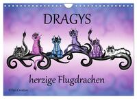 Dragys - herzige Flugdrachen (Wandkalender 2024 DIN A4 quer), CALVENDO Monatskalender