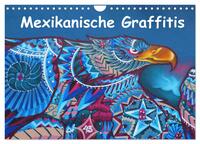 Mexikanische Graffitis (Wandkalender 2024 DIN A4 quer), CALVENDO Monatskalender