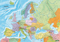 Europe political, Wall map 1:6 Mill., magnetic marking board