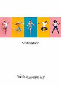 Motivation Photo-Challenge - White Design mit Motivationssprüche