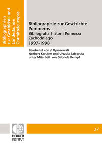 Bibliographie zur Geschichte Pommerns 1997-1998