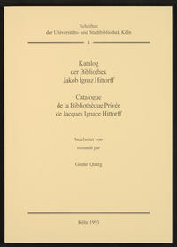 Katalog der Bibliothek Jakob Ignaz Hittorff