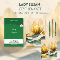 Lady Susan Geschenkset (Softcover + Audio-Online) + Eleganz der Natur Schreibset Premium