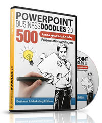PowerPoint BusinessDoodles 2.0 - 500 Handgezeichnete Präsentationsvorlagen für PowerPoint (PC & Mac) -