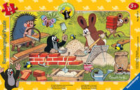 Ravensburger Kinderpuzzle - 06151 Der kleine Maulwurf und seine Freunde - Rahmenpuzzle für Kinder ab 3 Jahren, mit 15 Teilen