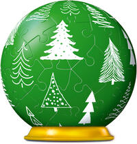 Ravensburger 3D Puzzle-Ball Weihnachtskugel Tannenbaum 11270 – kleine Deko-Kugel aus dreidimensionalen Puzzleteilen - für weihnachtlich gestimmte Erwachsene und Kinder ab 6 Jahren