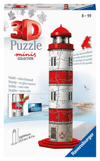 Ravensburger 3D Puzzle 11273 - Mini Leuchtturm - Miniatur Bausatz zum Puzzeln in 3D - ab 8 Jahren