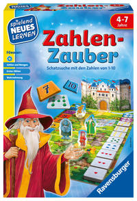 Ravensburger 24964 - Zahlen-Zauber - Spielen und Lernen für Kinder, Lernspiel für Kinder ab 4-7 Jahren, Spielend Neues Lernen für 2-4 Spieler