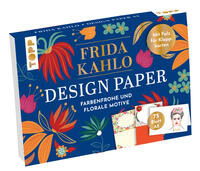 Design Paper Frida Kahlo DIN A5. Mit Falz für Klappkarten