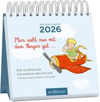 Mini-Wochenkalender Man sieht nur mit dem Herzen gut ... 2026