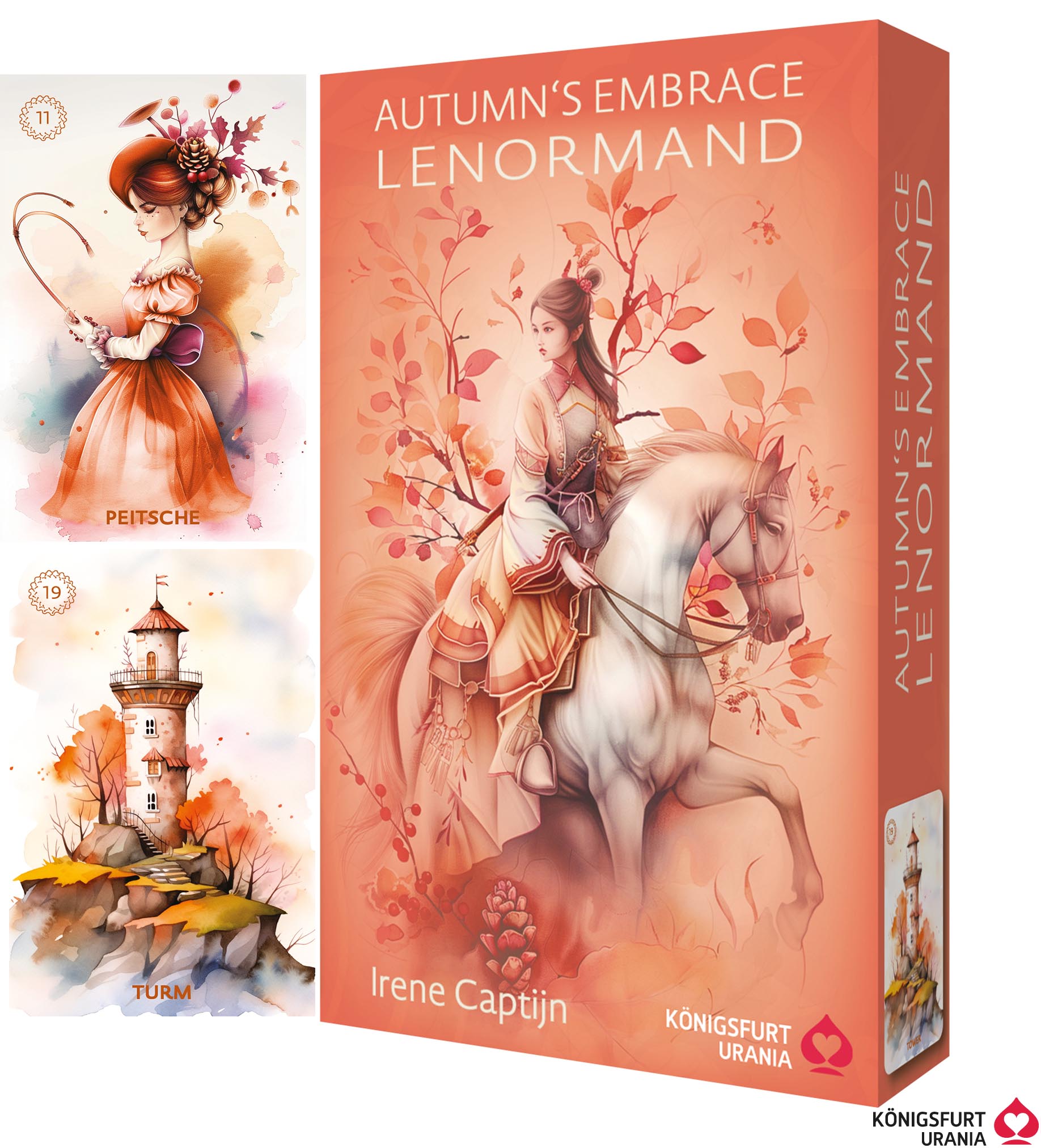 Cover-Abbildung für Autumn´s Embrace Lenormand DE - 38 Lenormand-Karten und Booklet (99999---)