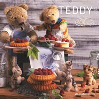 Alpha Edition - Teddy 2025 Broschürenkalender, 30x30cm, Wandkalender mit Platz für Notizen und Termine, schöne Teddy-Motive, Monatsübersicht und Ferientermine DE/AT/CH
