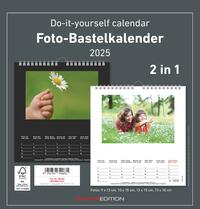 Foto-Bastelkalender 2025 - 2 in 1: schwarz und weiss - Do it yourself calendar 21x22 cm - datiert - Foto-Kalender - Alpha Edition