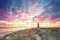 Puzzle-Postkarte Sylt