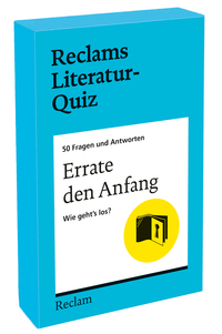 Errate den Anfang. Wie geht’s los? 50 Fragen und Antworten für Büchermenschen