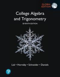 College Algebra and Trigonometry, Global Edition