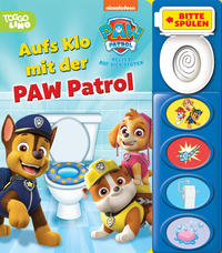 PAW Patrol - Aufs Klo mit der PAW Patrol - Mein Klo-Soundbuch - Pappbilderbuch mit Klospülung und 8 Geräuschen