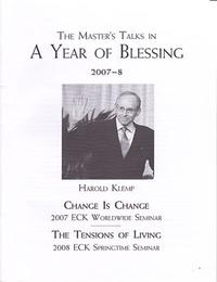 The Master's Talks in the Year of Blessing 2007-8