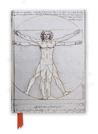 Premium Notizbuch DIN A5: Leonardo da Vinci, Vitruvianischer Mensch