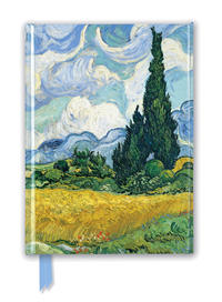 Premium Notizbuch DIN A5: Vincent van Gogh, Weizenfeld mit Zypressen
