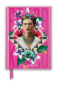 Premium Notizbuch DIN A6: Frida Kahlo, Pink
