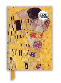 Premium Notizbuch Blank DIN A5: Gustav Klimt, Der Kuss
