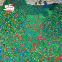 Puzzle - Gustav Klimt: Feld mit Mohn