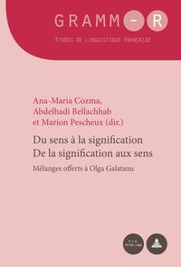 Du sens à la signification / De la signification aux sens