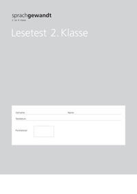 sprachgewandt 2. bis 9. Klasse / Lesetest 2. Klasse à 10 Stück