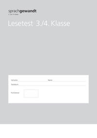 sprachgewandt 2. bis 9. Klasse / Lesetest 3./4. Klasse à 10 Stück