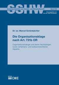 Die Organisationsklage nach Art. 731b OR