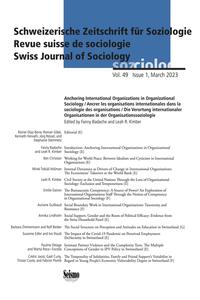 Schweizerische Zeitschrift für Soziologie