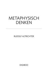 Metaphysisch denken