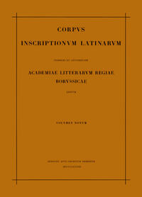 Inscriptiones Calabriae, Apuliae, Samnii, Sabinorum, Piceni Latinae