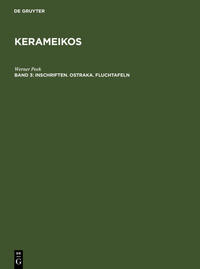 Kerameikos / Inschriften. Ostraka. Fluchtafeln